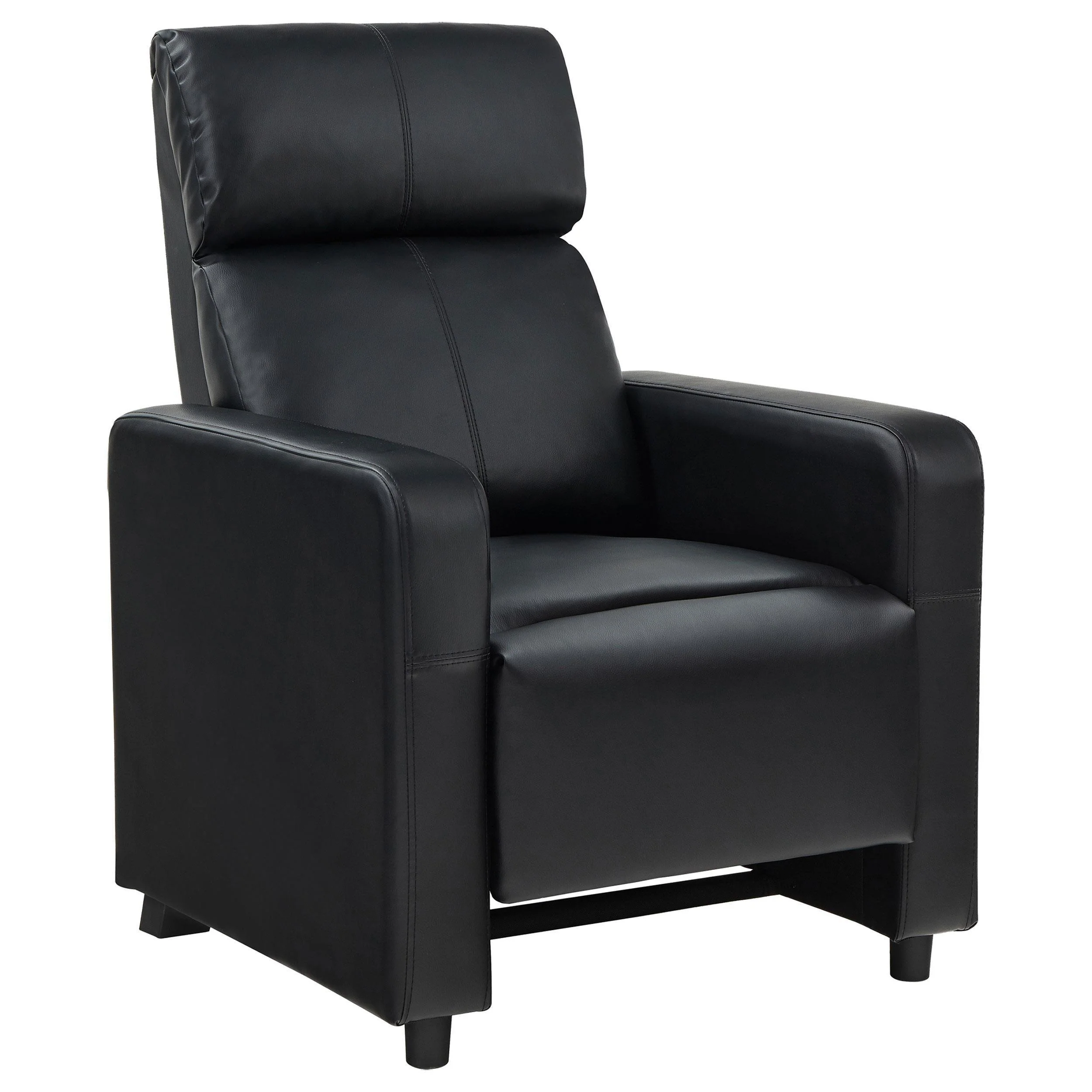 Toohey Upholstered Tufted Recliner Living Room Set Black - Image 3