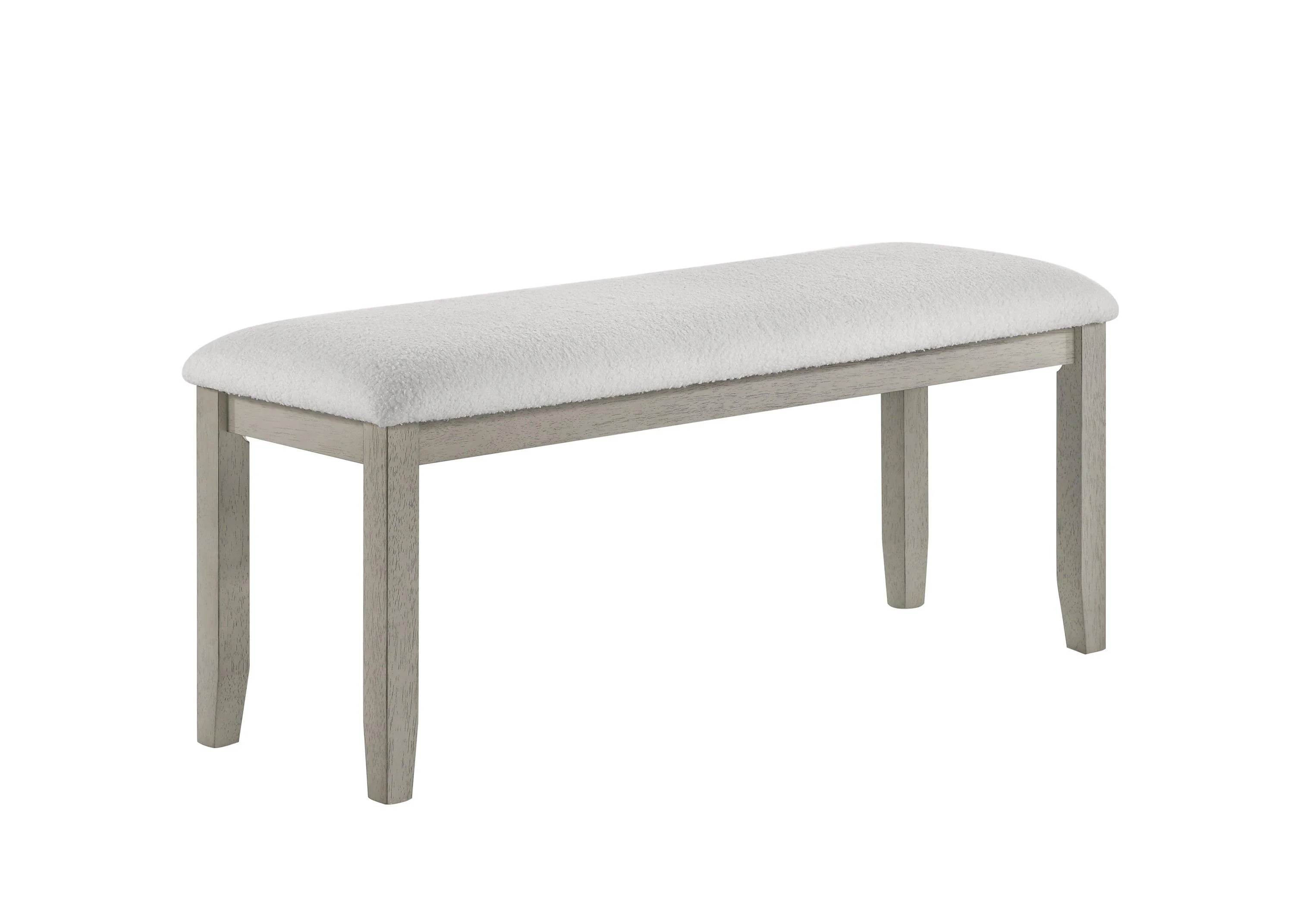 Torrie Gray White Polyester Dining Room Set - Image 2