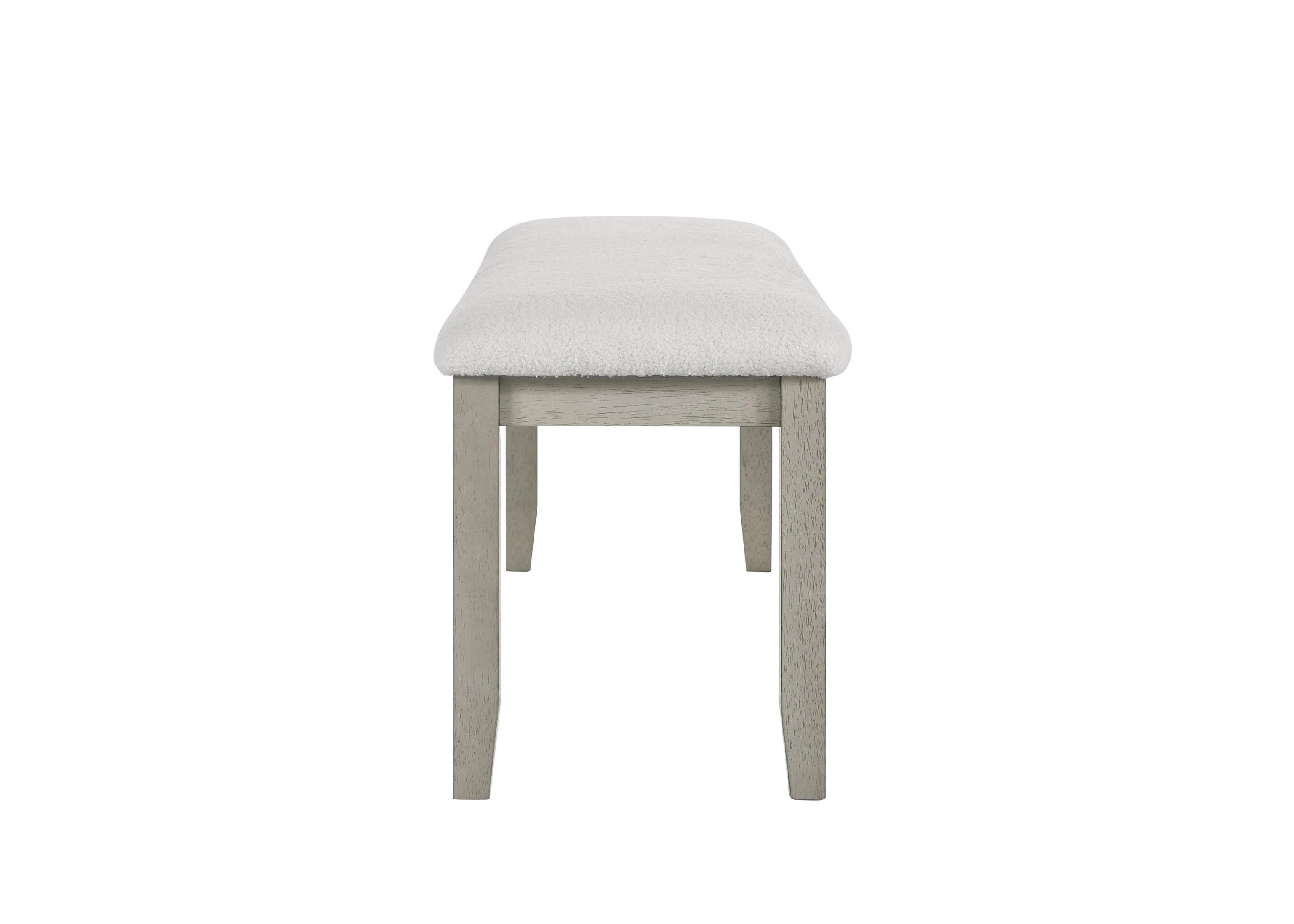 Torrie Gray White Polyester Dining Room Set - Image 3