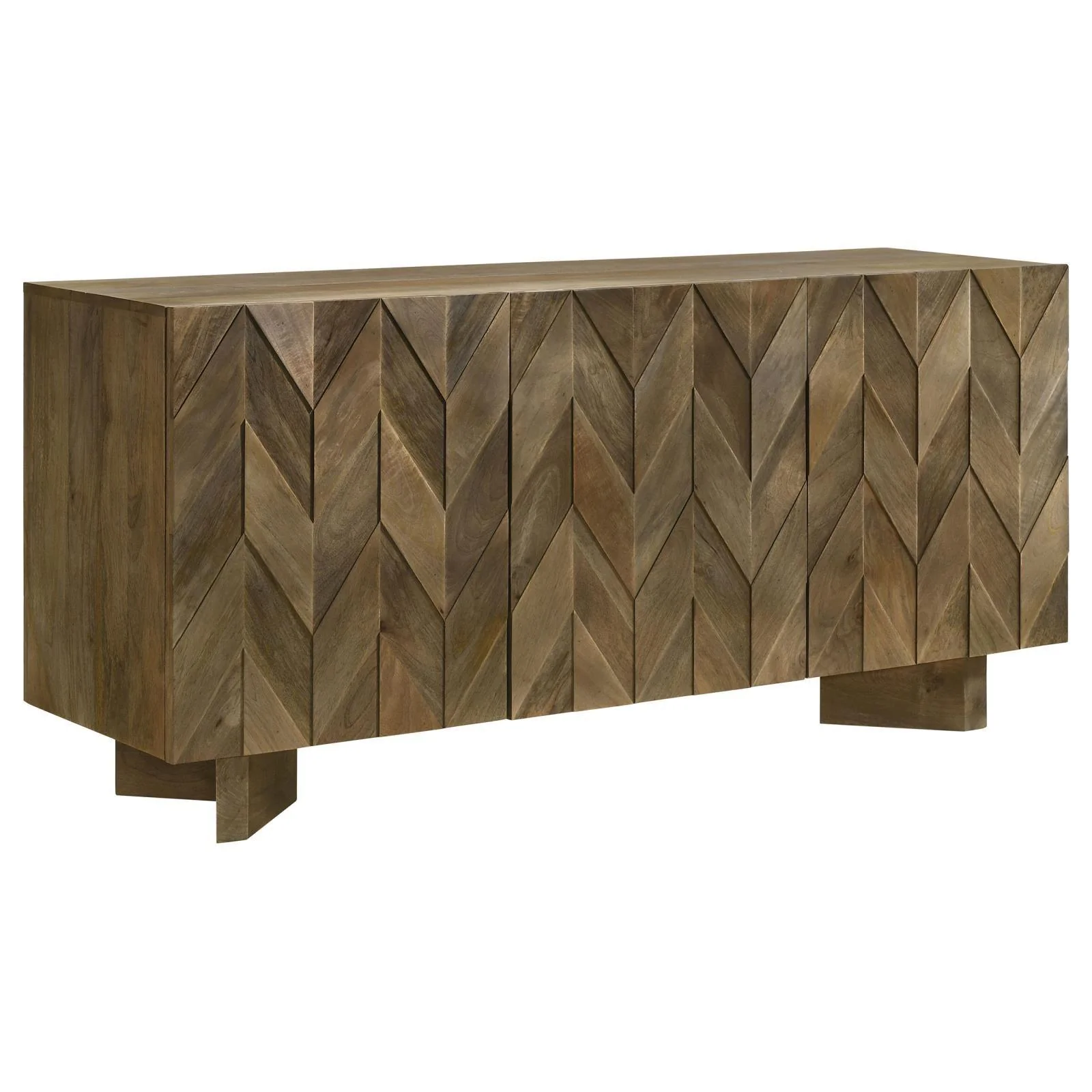 Tyler 3 door Dining Sideboard Server Mango Brown