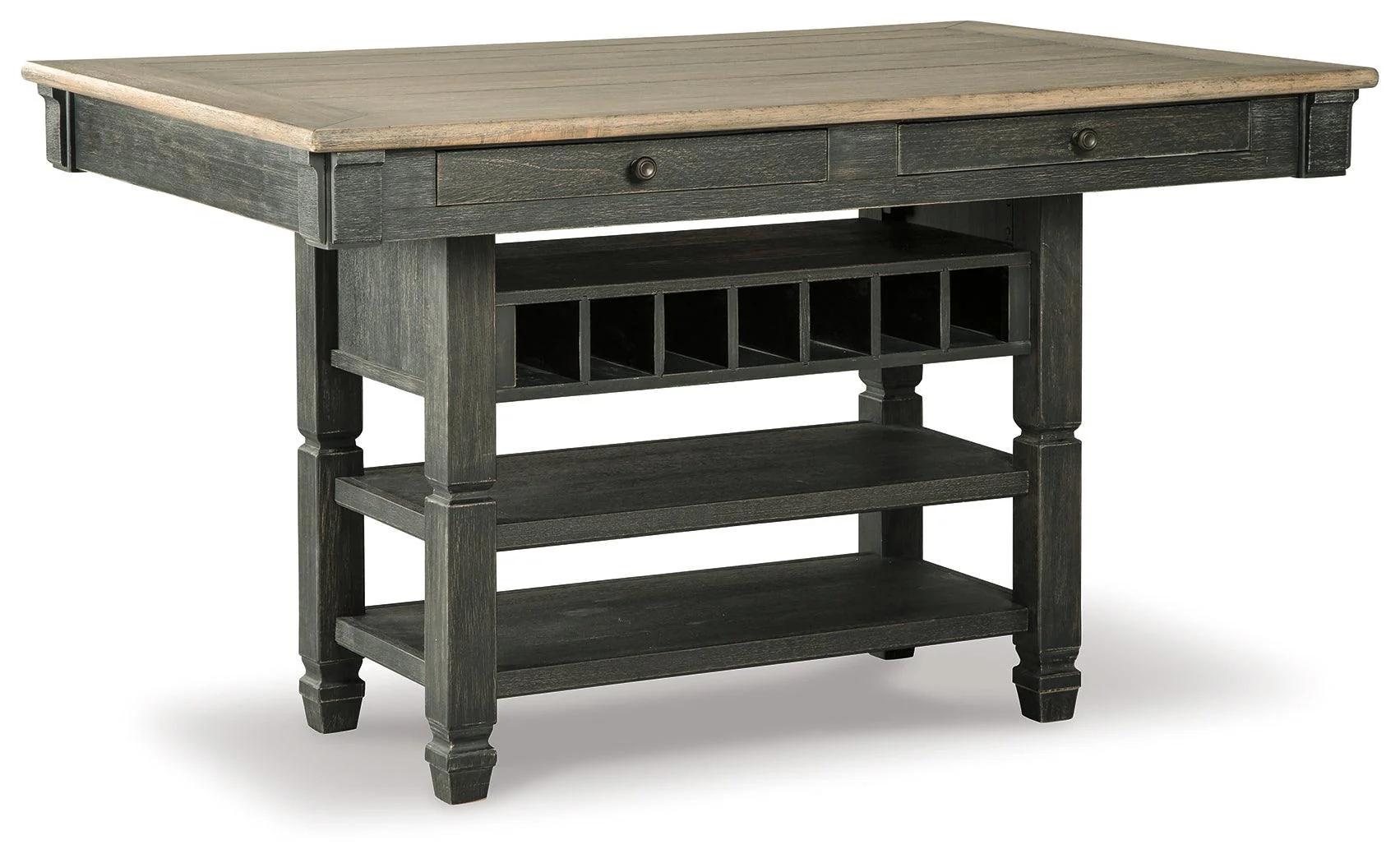 Tyler Black Gray Creek Counter Height Dining Table And 4 Barstools - Image 3