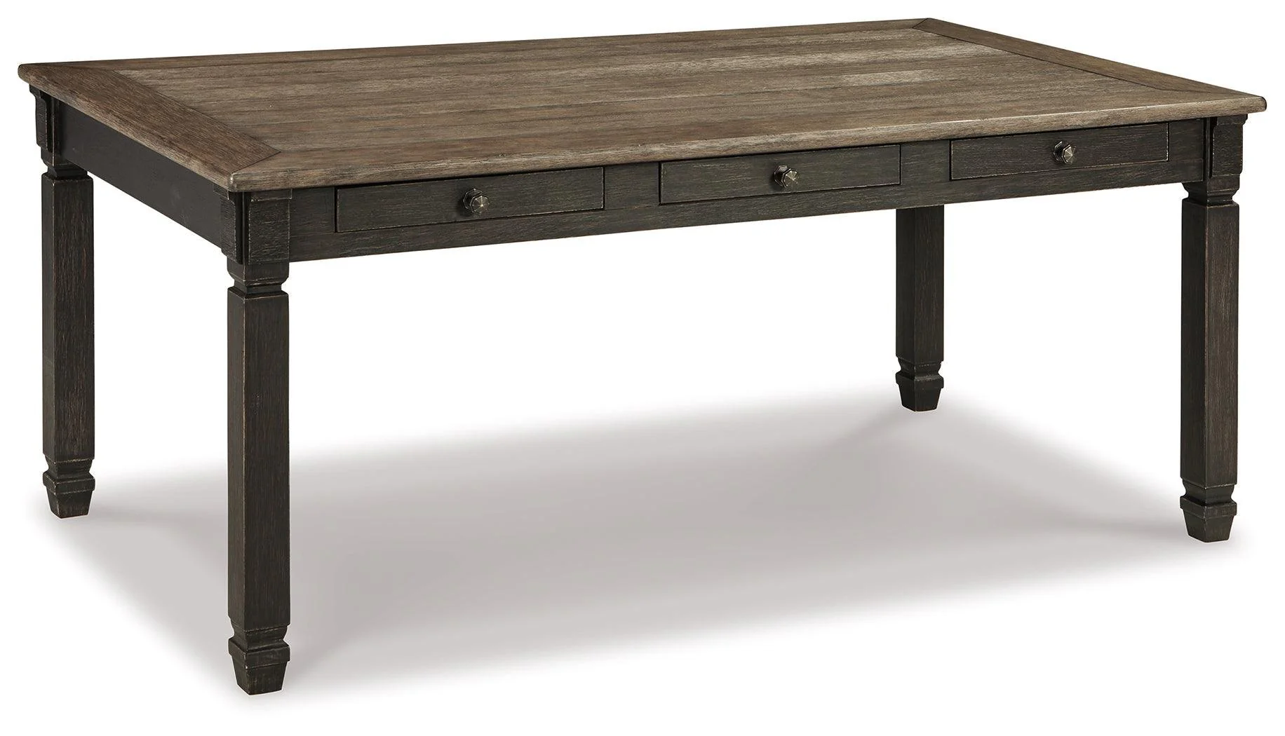 Tyler Creek Black Gray Rectangular Dining Room Set - Image 3