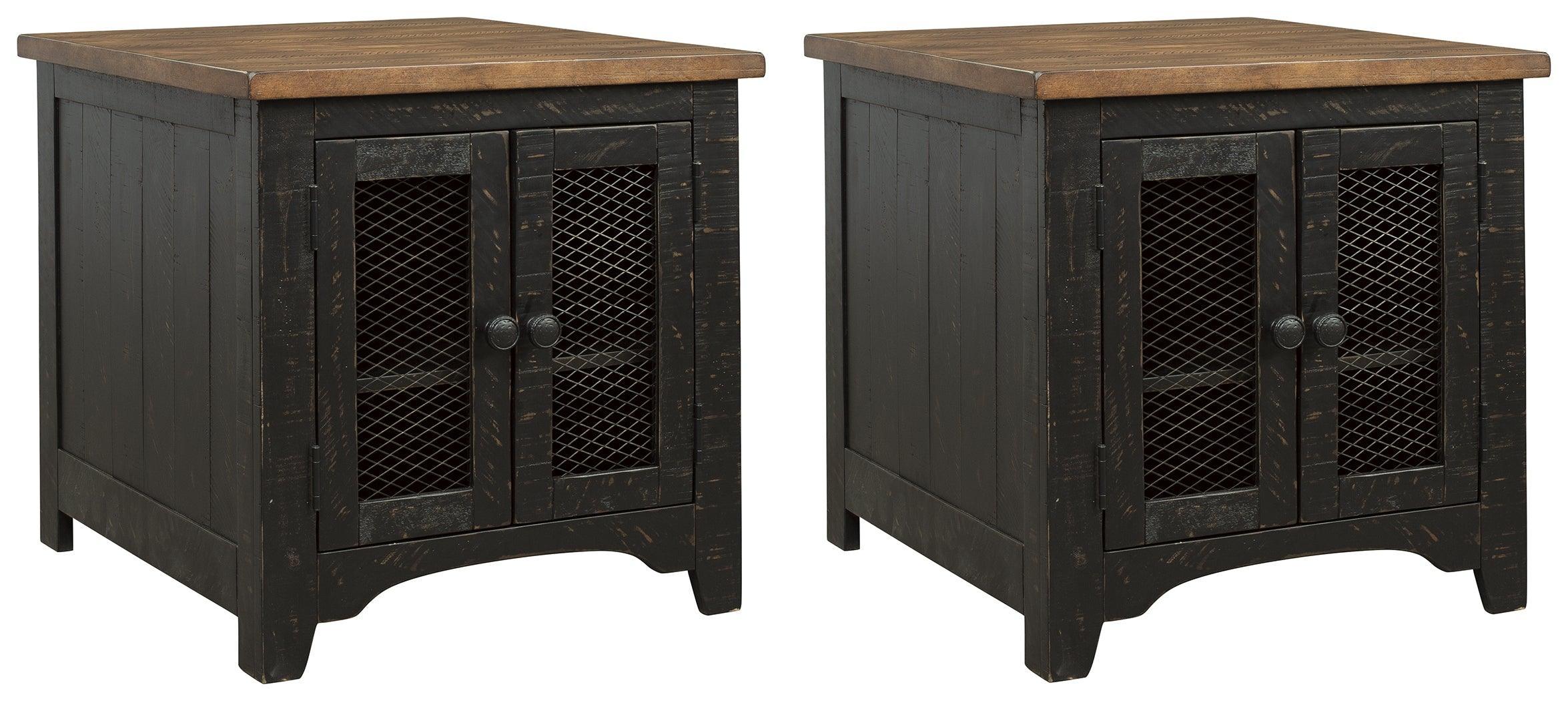 Valebeck Black Brown 2 End Tables - Image 2