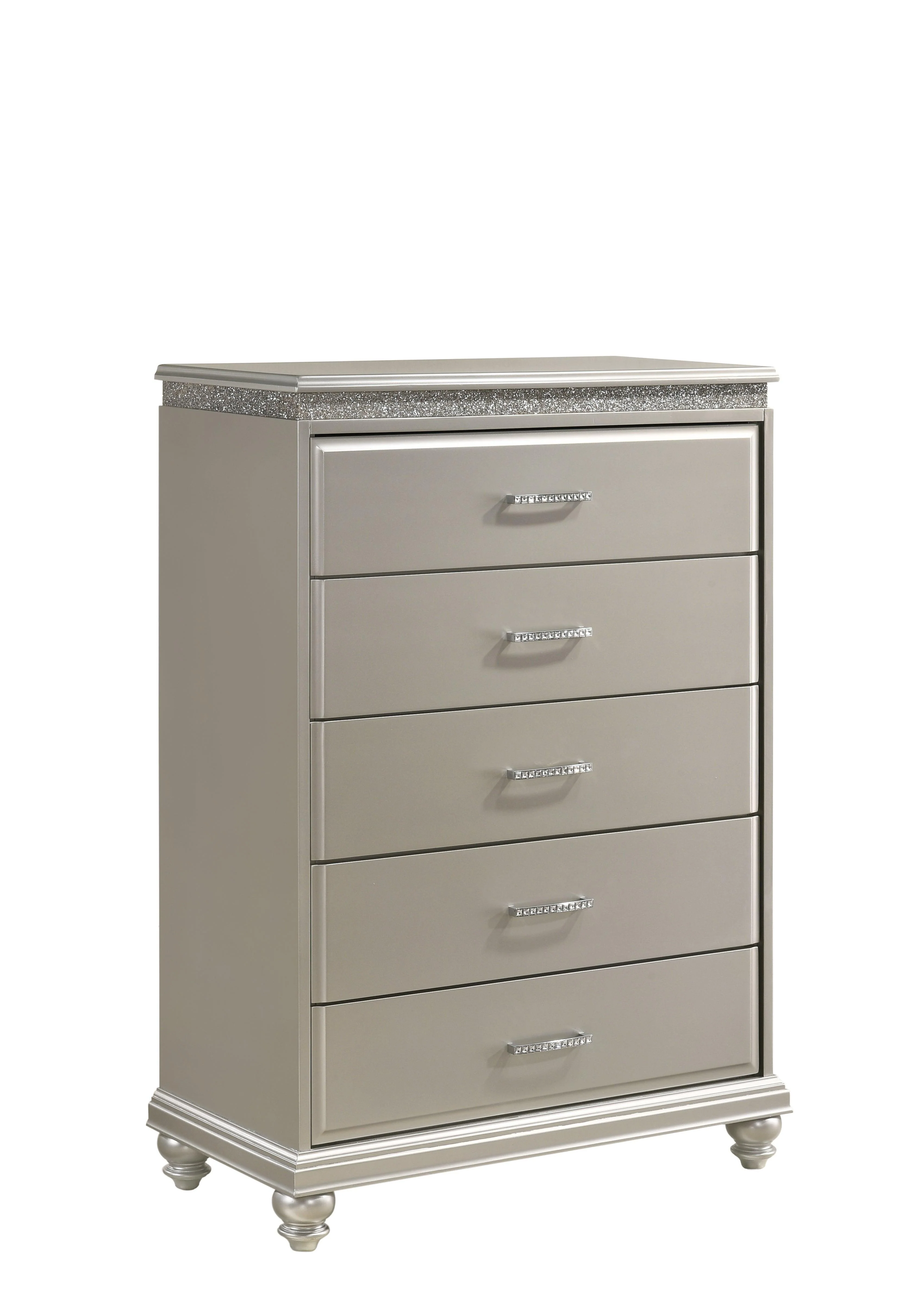 Valiant Nightstand Champagne 2 Drawers - Image 3