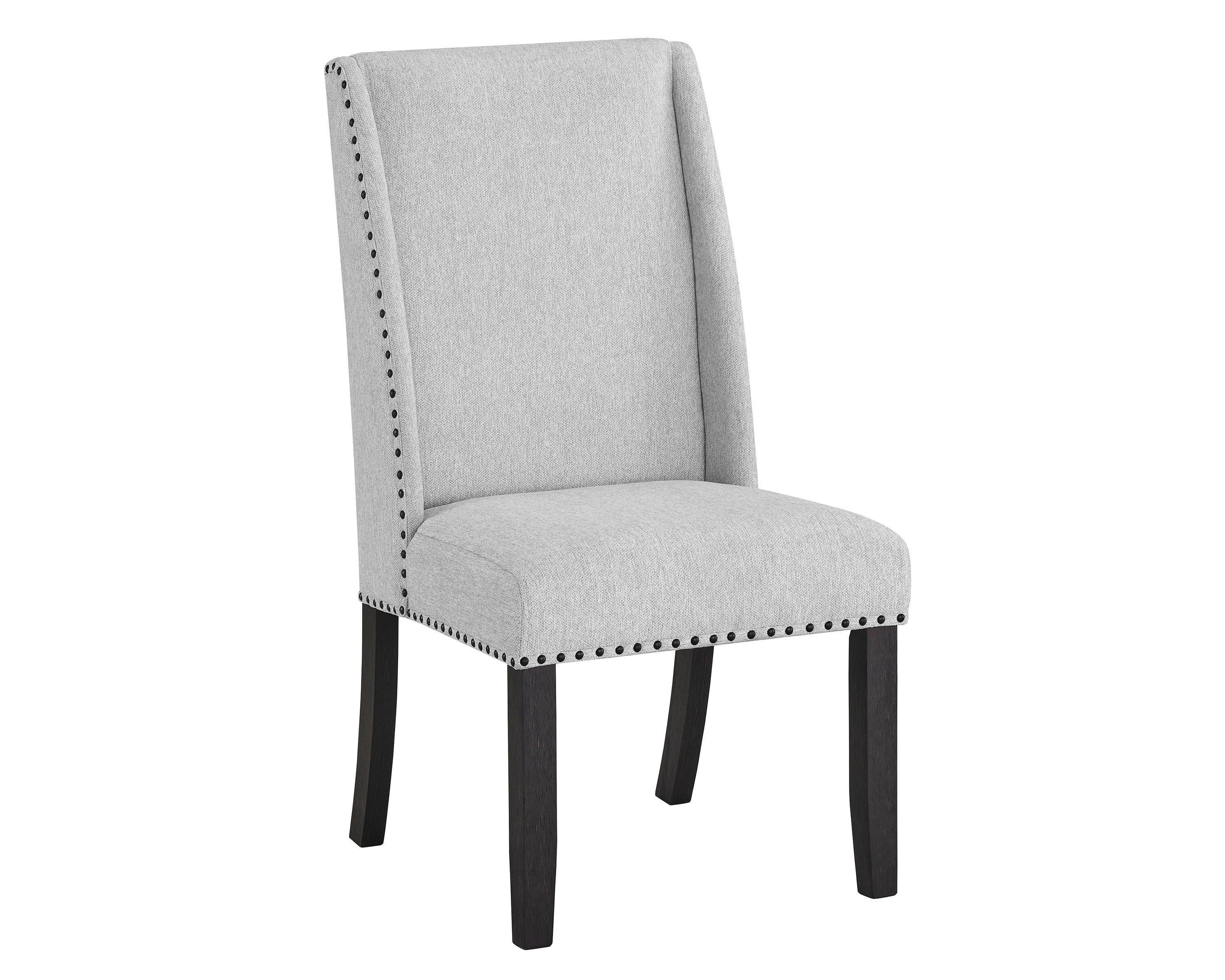 Varley Vance White Marble Top Fabric Upholstered Round Dining Room Set - Image 2