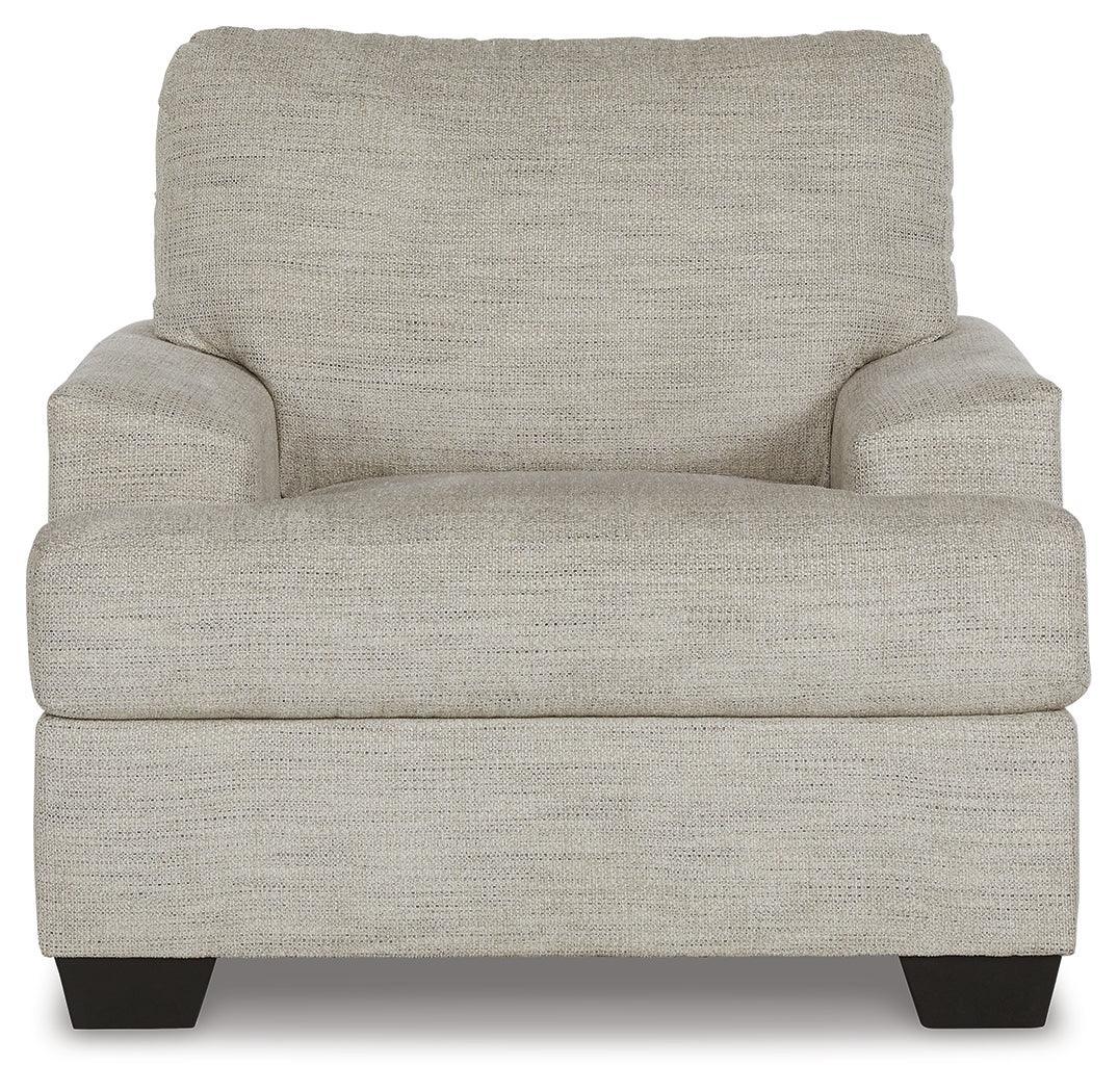 Vayda Pebble Chair And Ottoman - Image 3