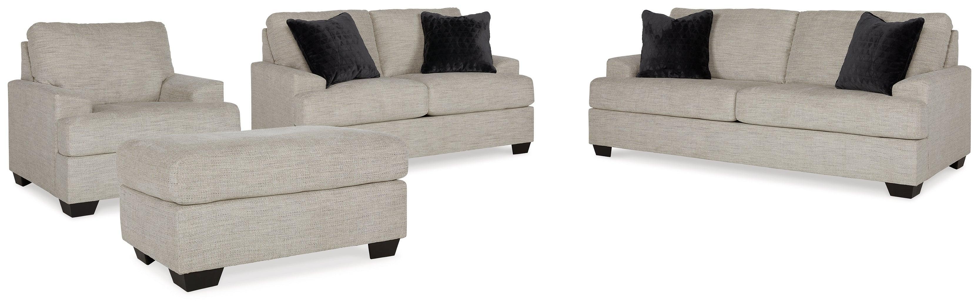Vayda Pebble Sofa Loveseat Chair And Ottoman - Image 2