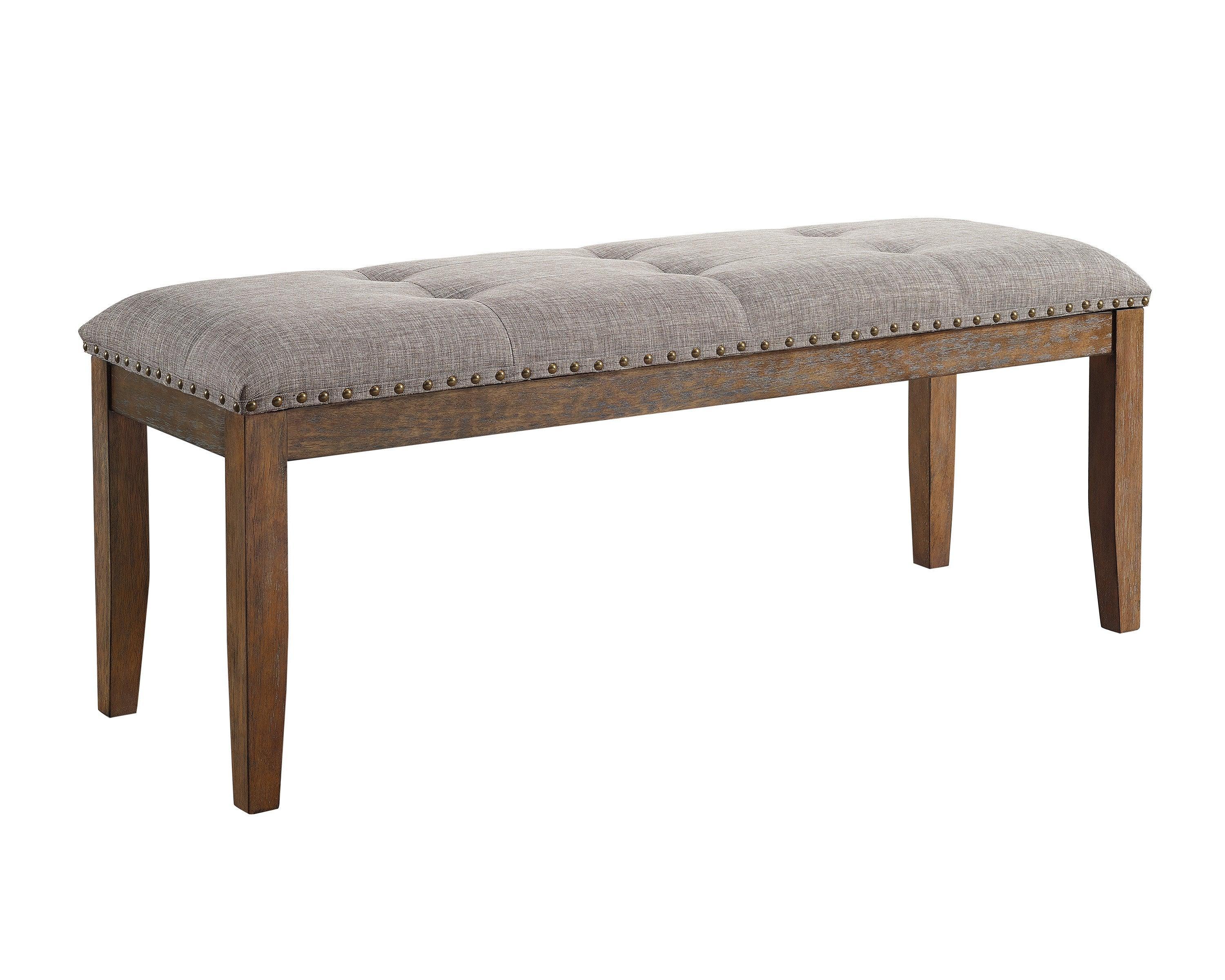 Vesper Brown Gray Marble Rectangular Dining Room Set - Image 2