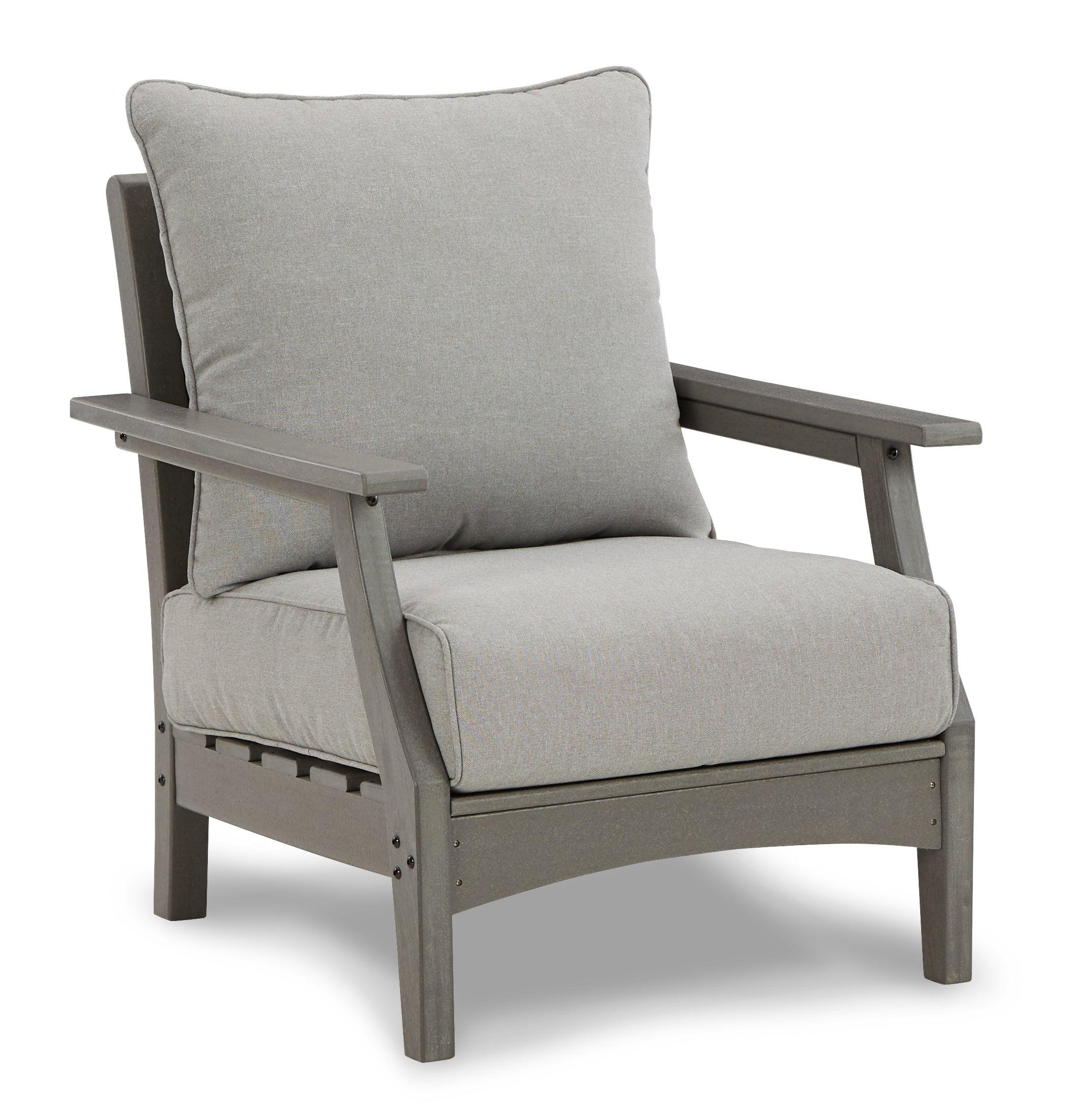 Visola Gray Outdoor Sofa With 2 Lounge Chairs - Image 3