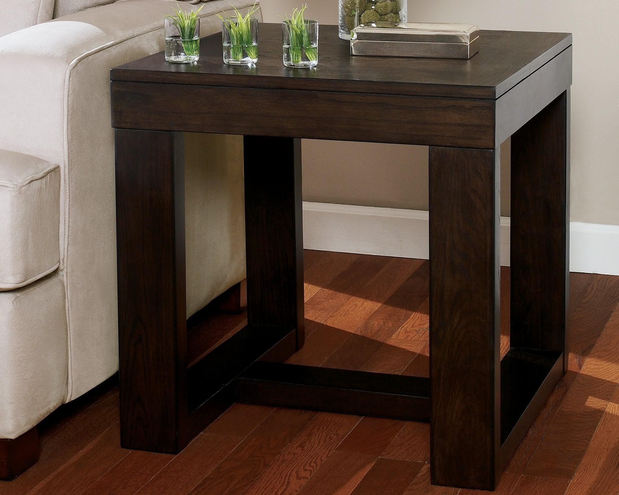 Watson Dark Brown Coffee Table With 2 End Tables - Image 2
