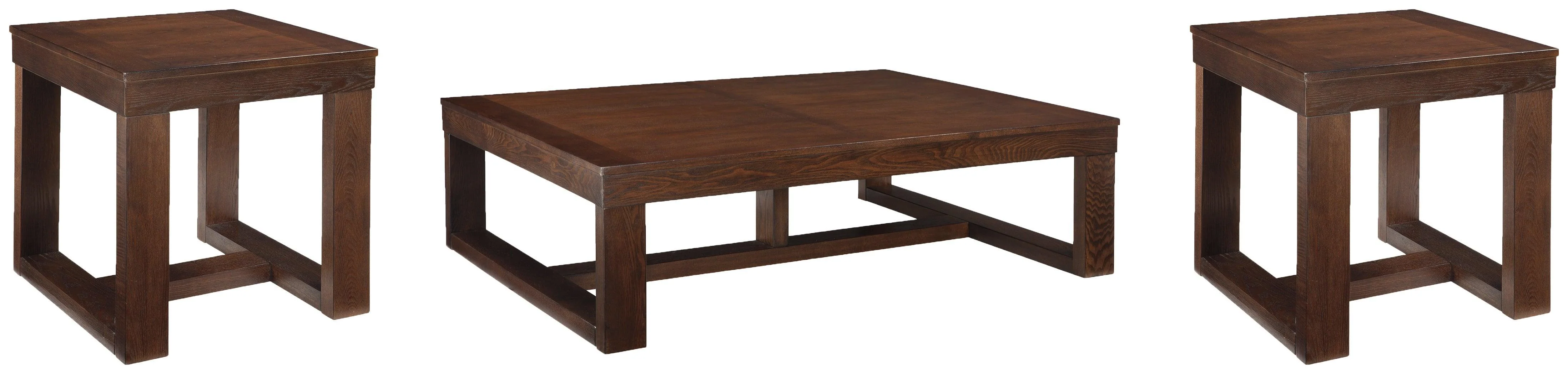 Watson Dark Brown Coffee Table With 2 End Tables - Image 3