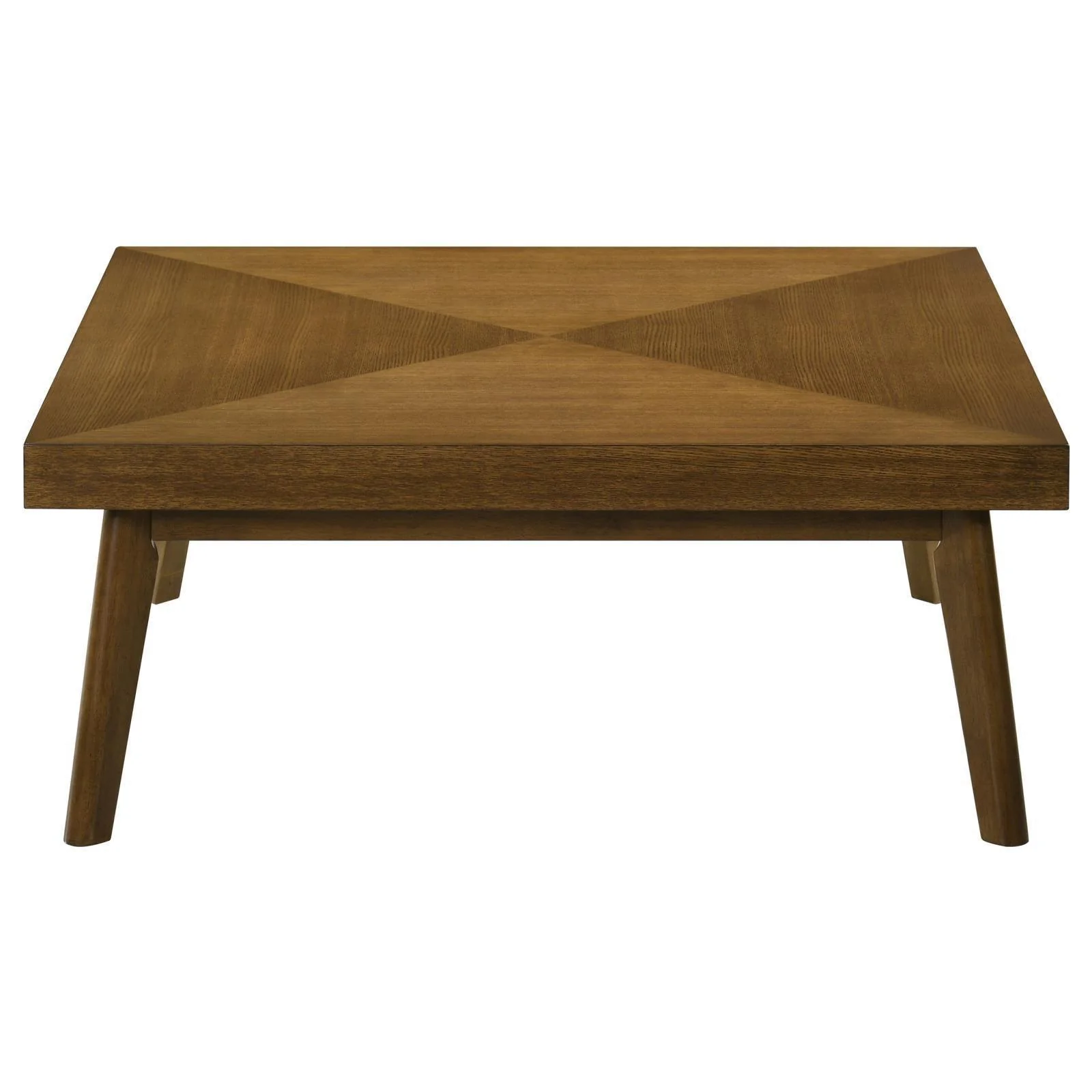 Westerly Square Wood Coffee Table With Diamond Parquet Walnut - Image 3