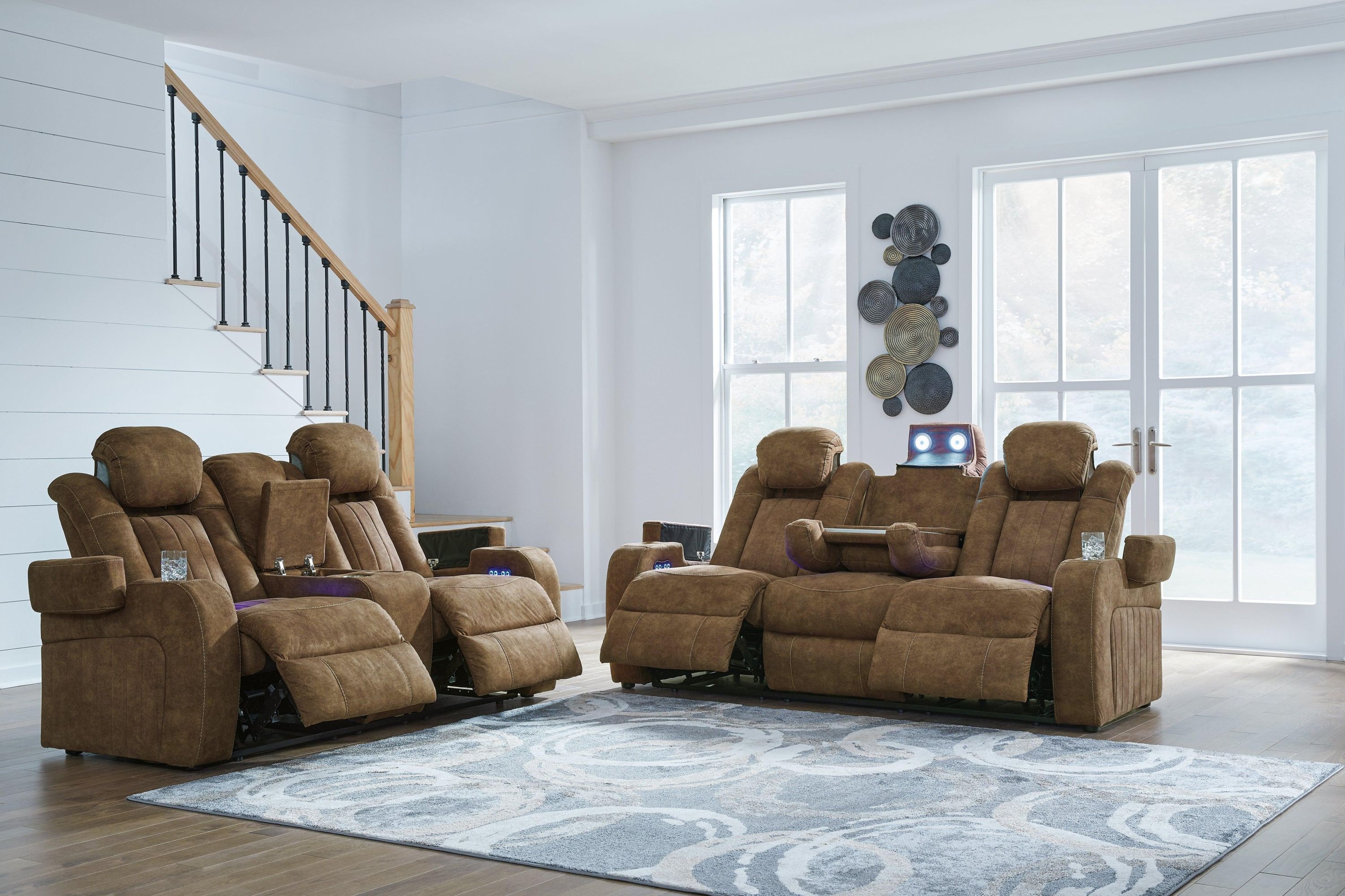Wolfridge Brindle Sofa And Loveseat - Image 2