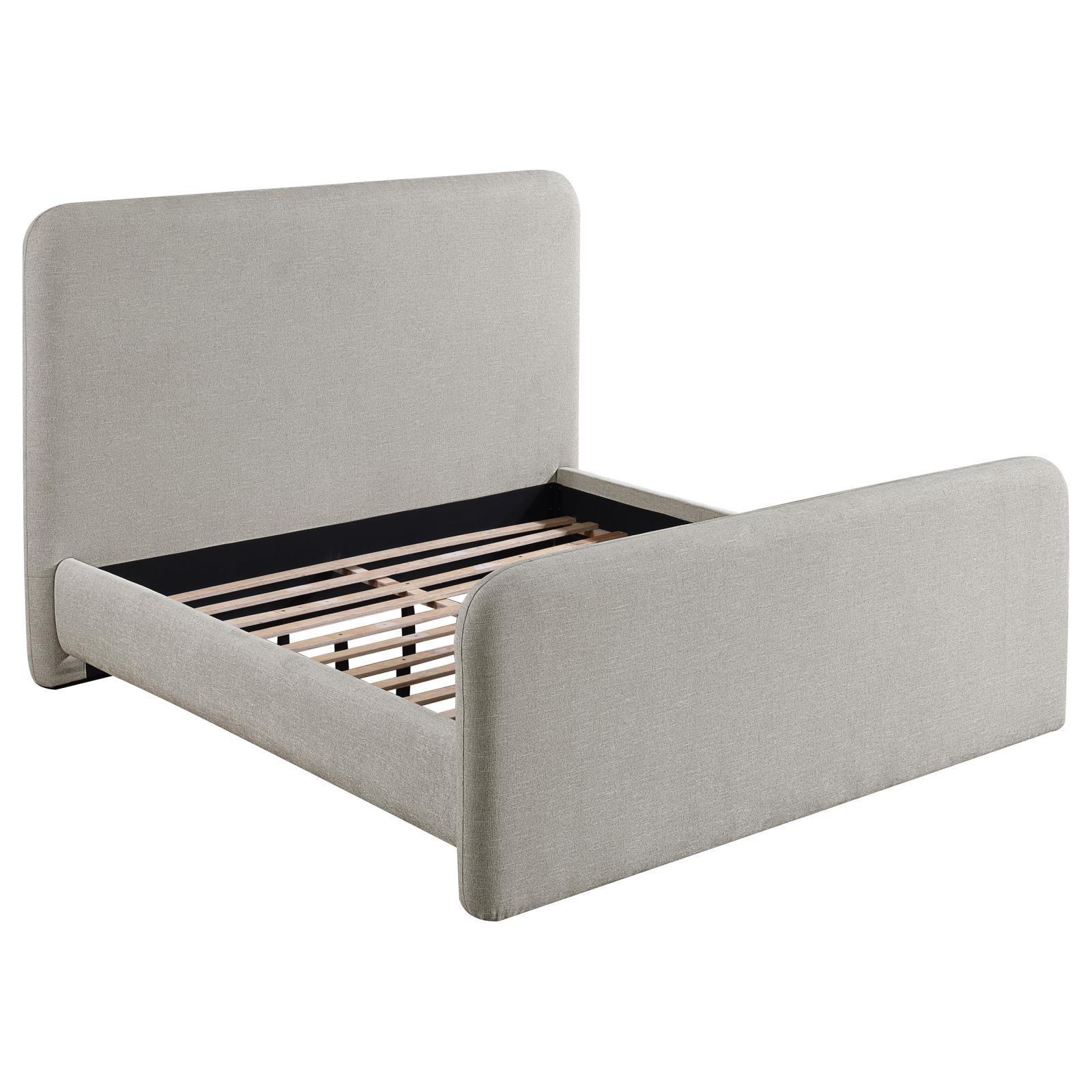 Wren Upholstered Queen Platform Bed Grey - Image 3