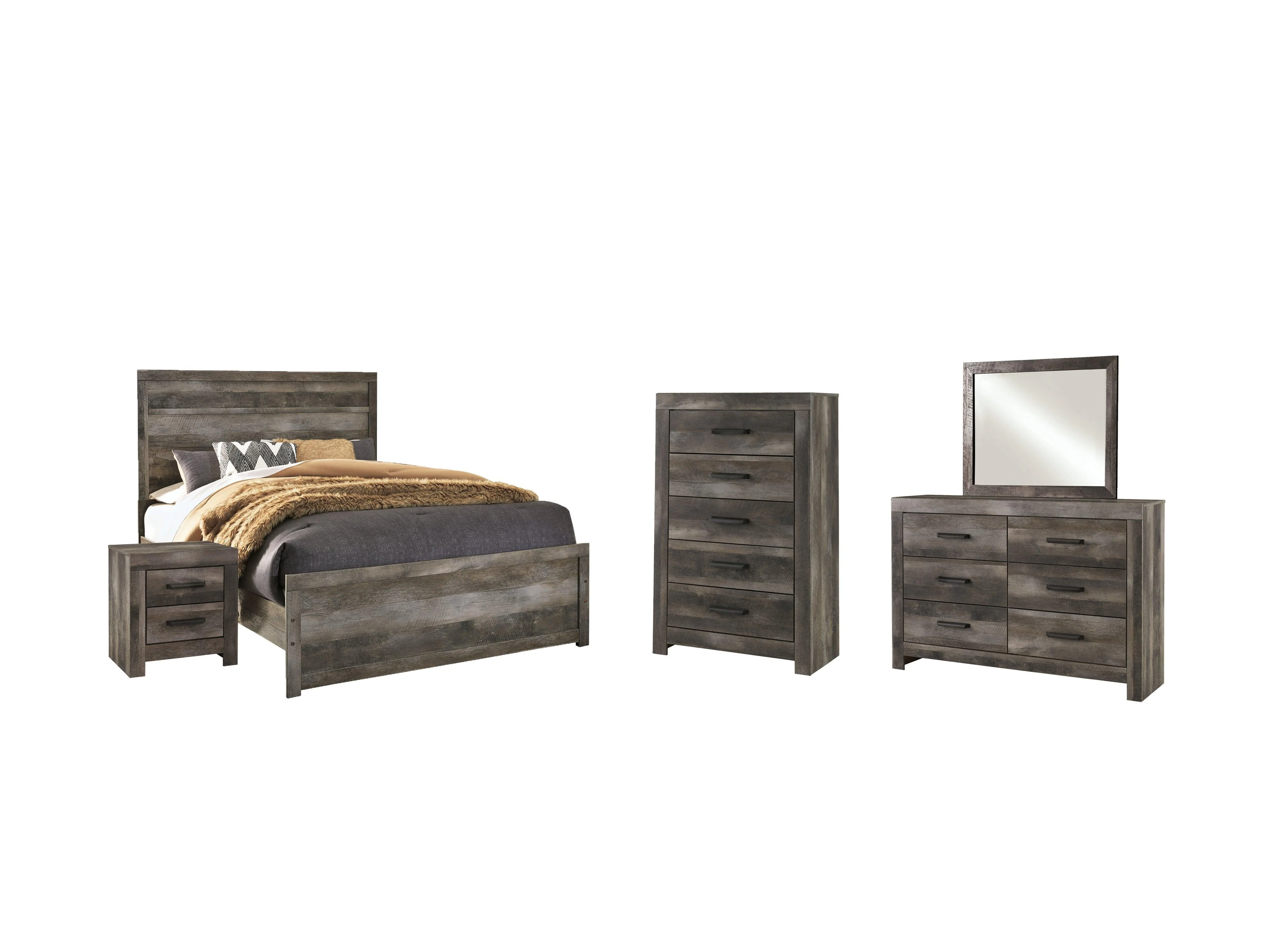 Wynnlow Gray Panel Bedroom Set - Image 2