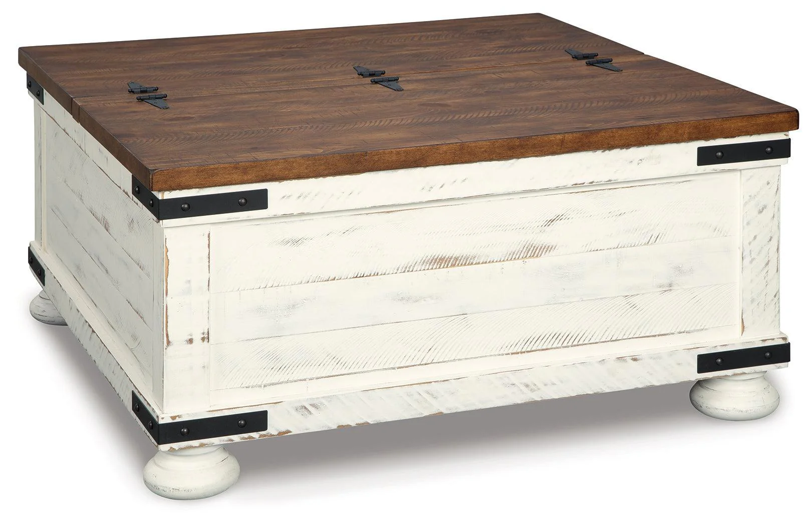 Wystfield White Brown Coffee Table With 1 End - Image 3