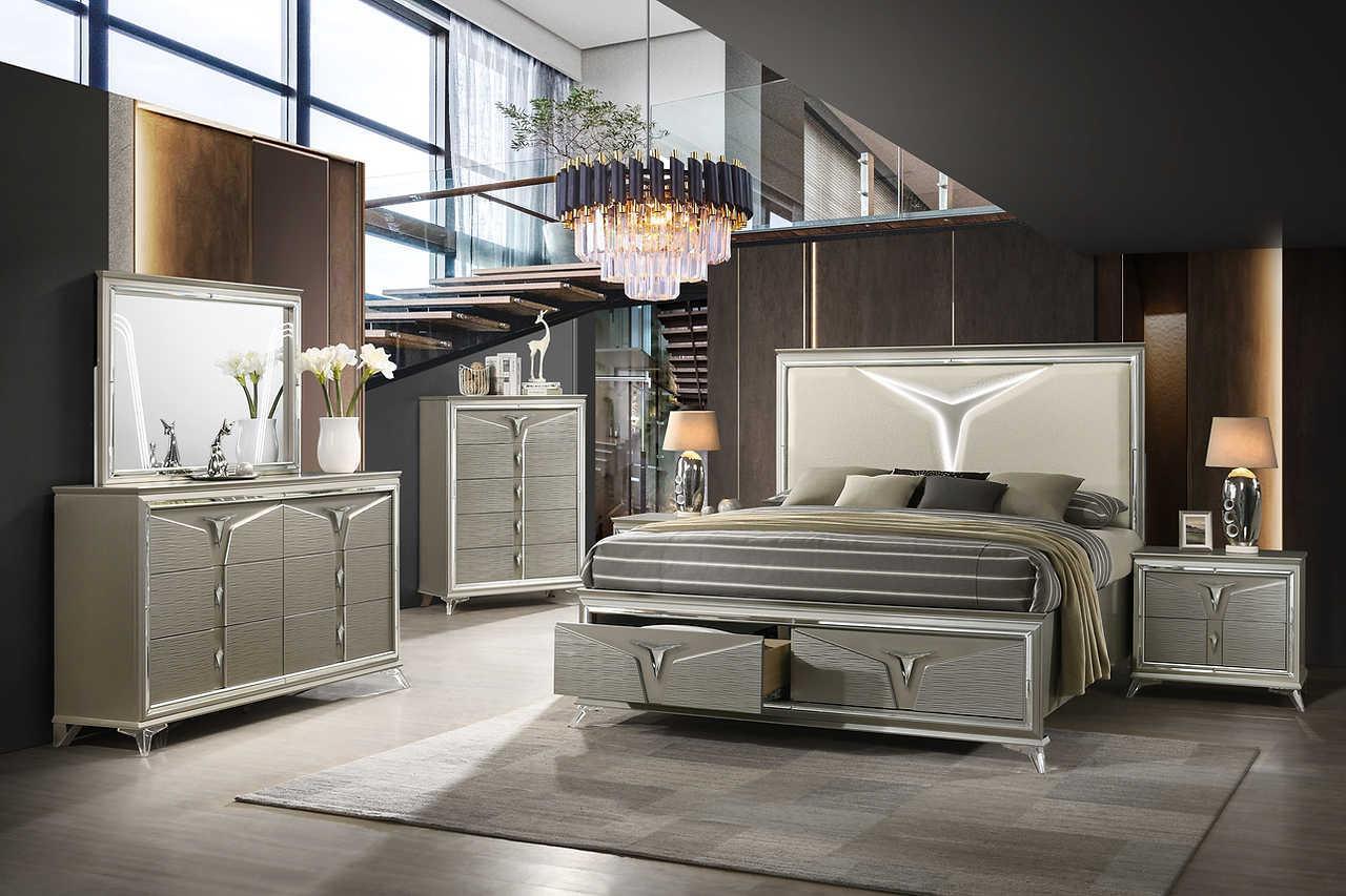 Zaya Champagne Nightstand - Image 2